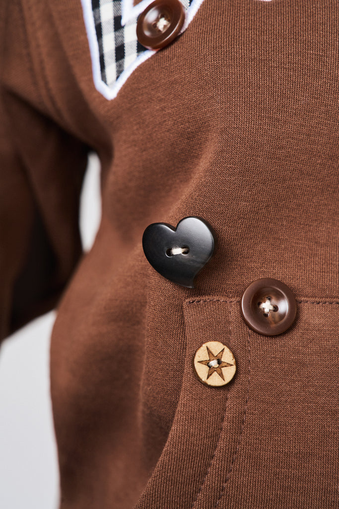 Guizio Shrunken Hoodie - Pattern Mix