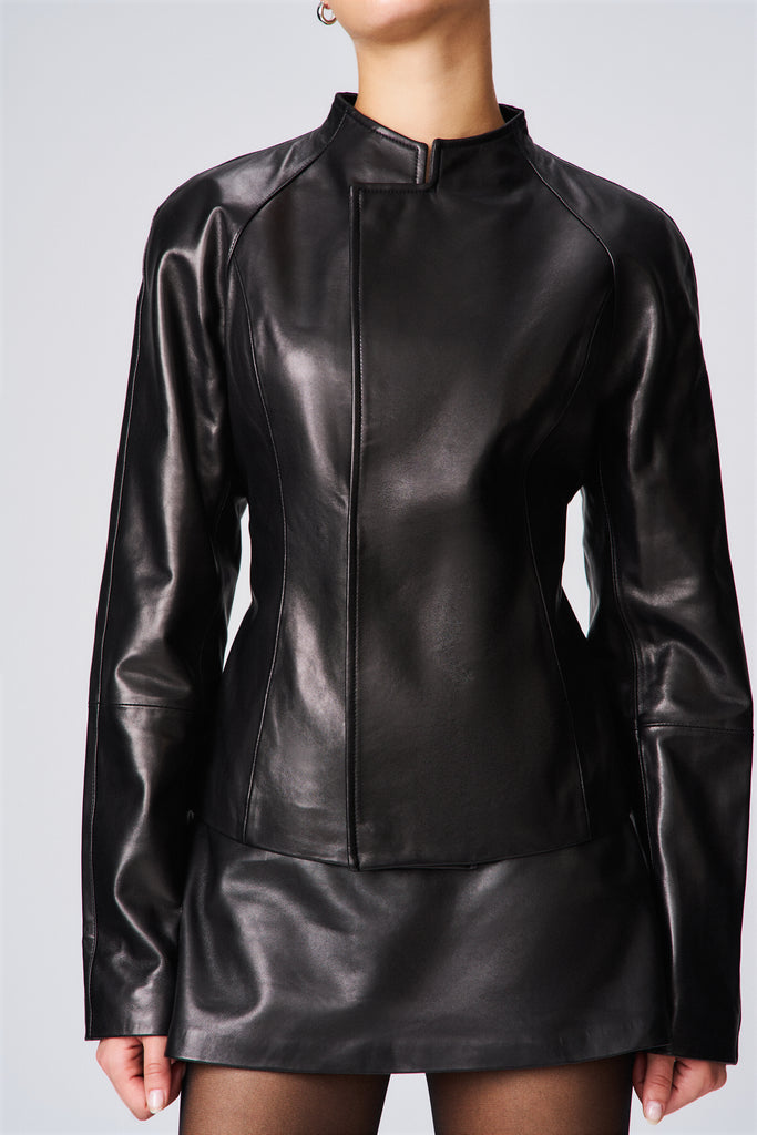 MILLICENT DOUBLE BREASTED JACKET IN BLACK 