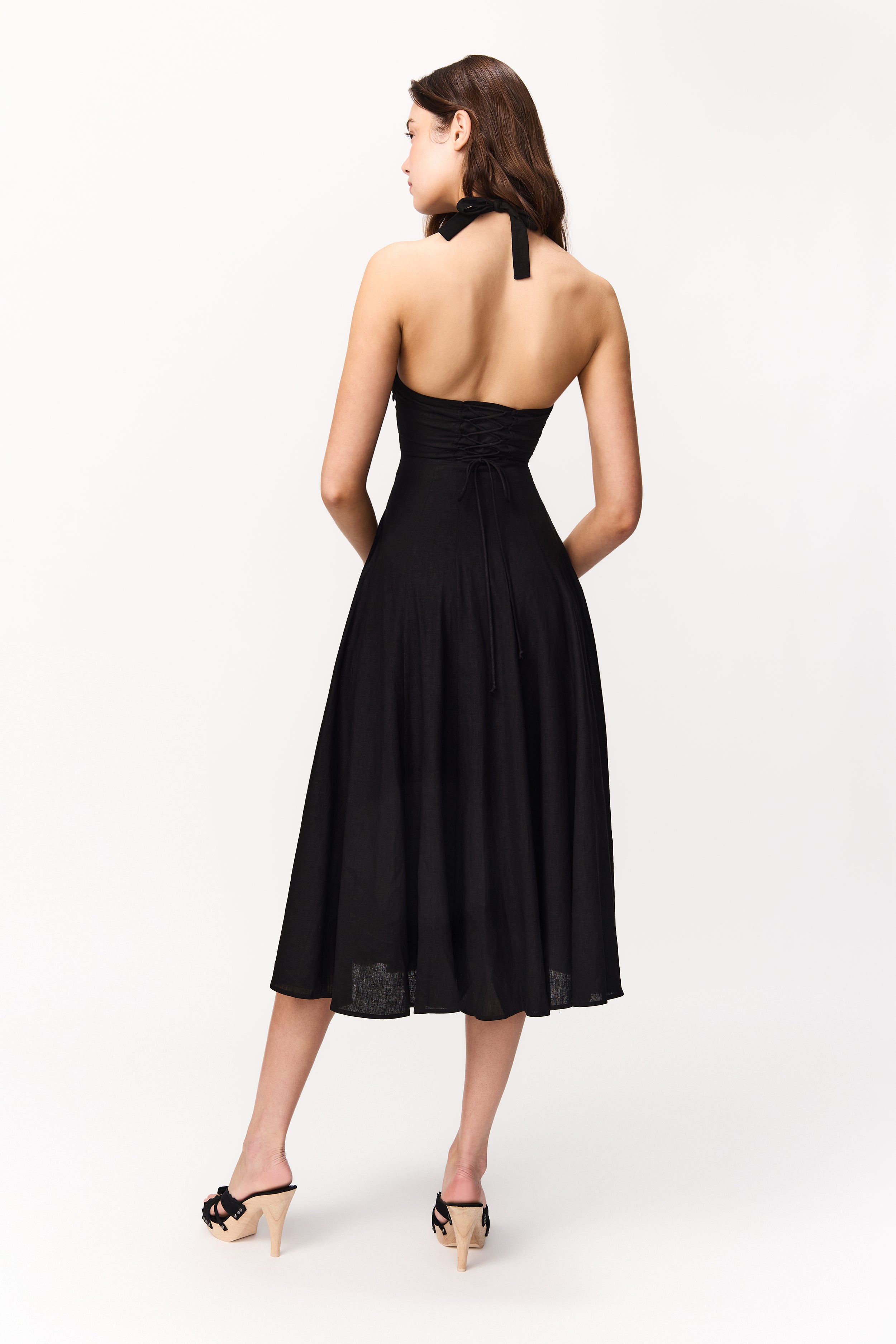 Guizio Leila Halter Dress Black / S