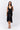 Giselle Sequin Lace Dress in Black