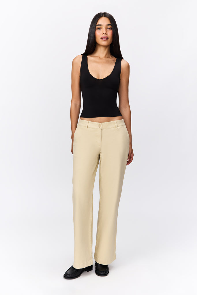 Siene Wide Leg Pant in Cream