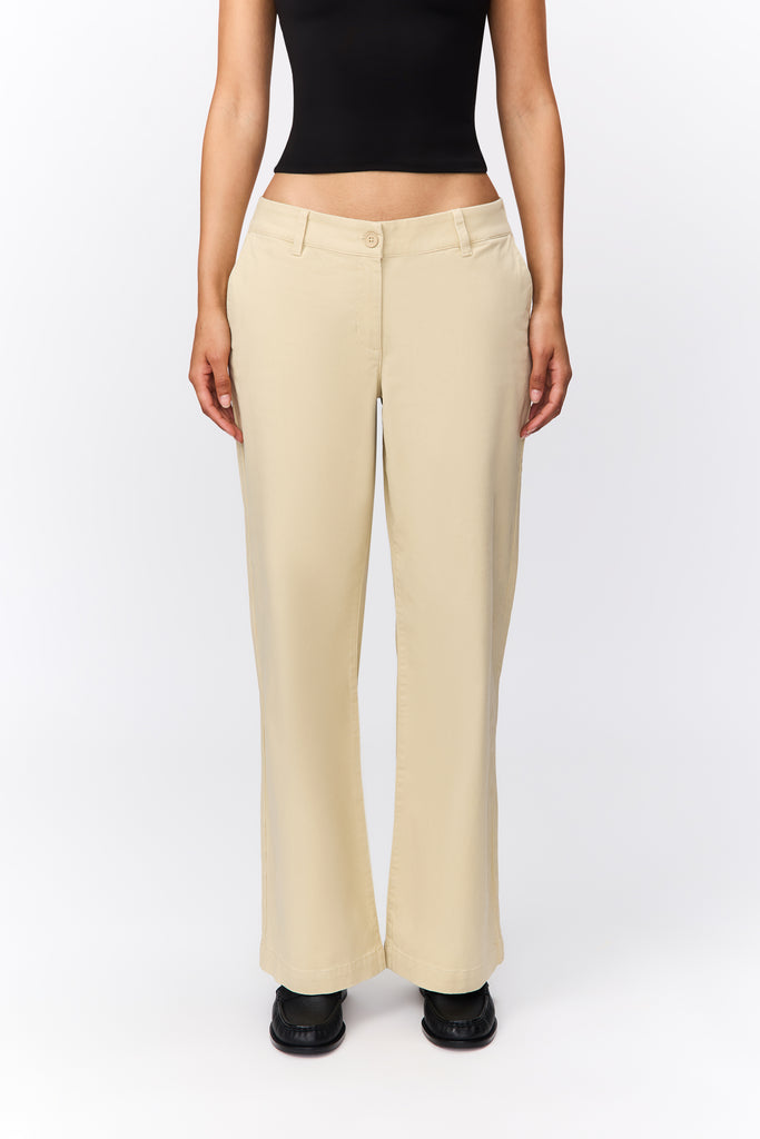 Siene Wide Leg Pant in Cream