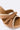 Holly Wooden Platform Sandal in Camel