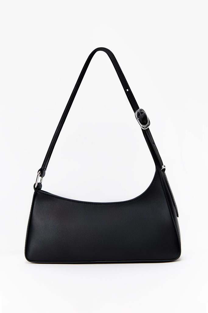 Skye Asymmetrical Shoulder Bag in Black