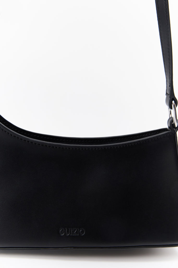 Skye Asymmetrical Shoulder Bag in Black