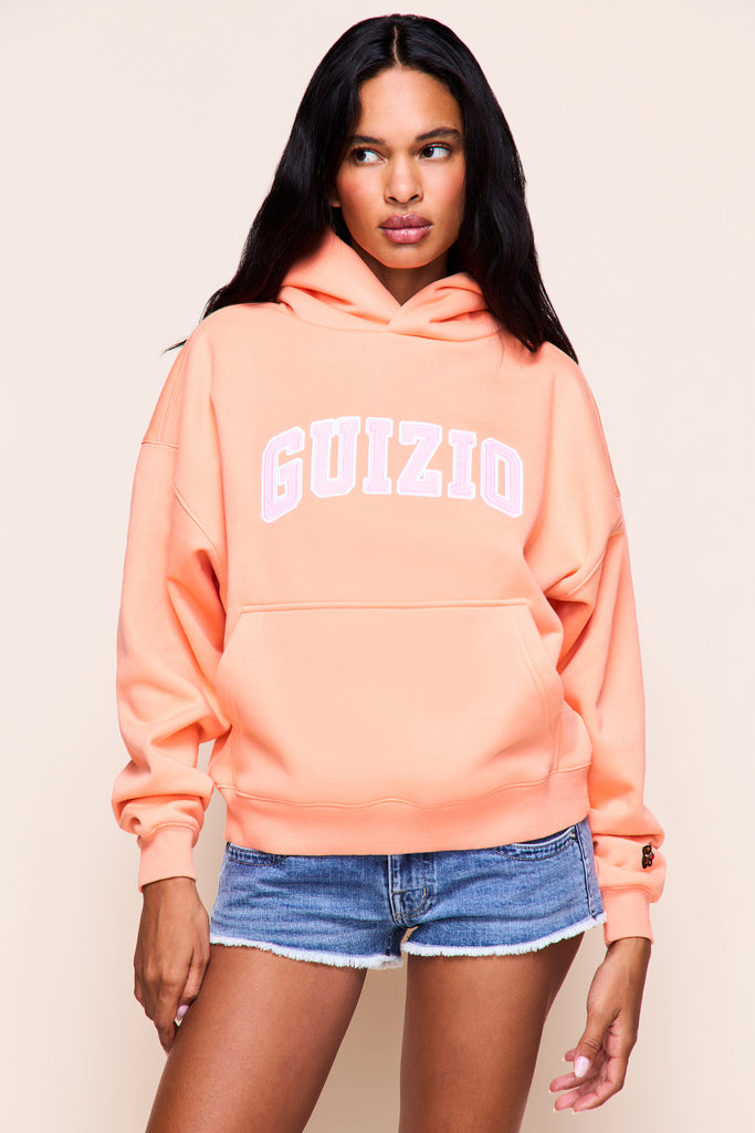 Guizio Pullover Hoodie in Creamsicle