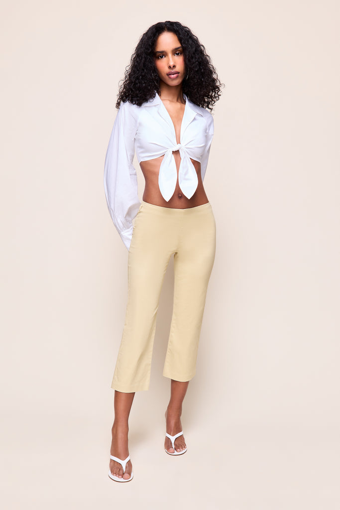 ELORA CAPRI PANT in Khaki