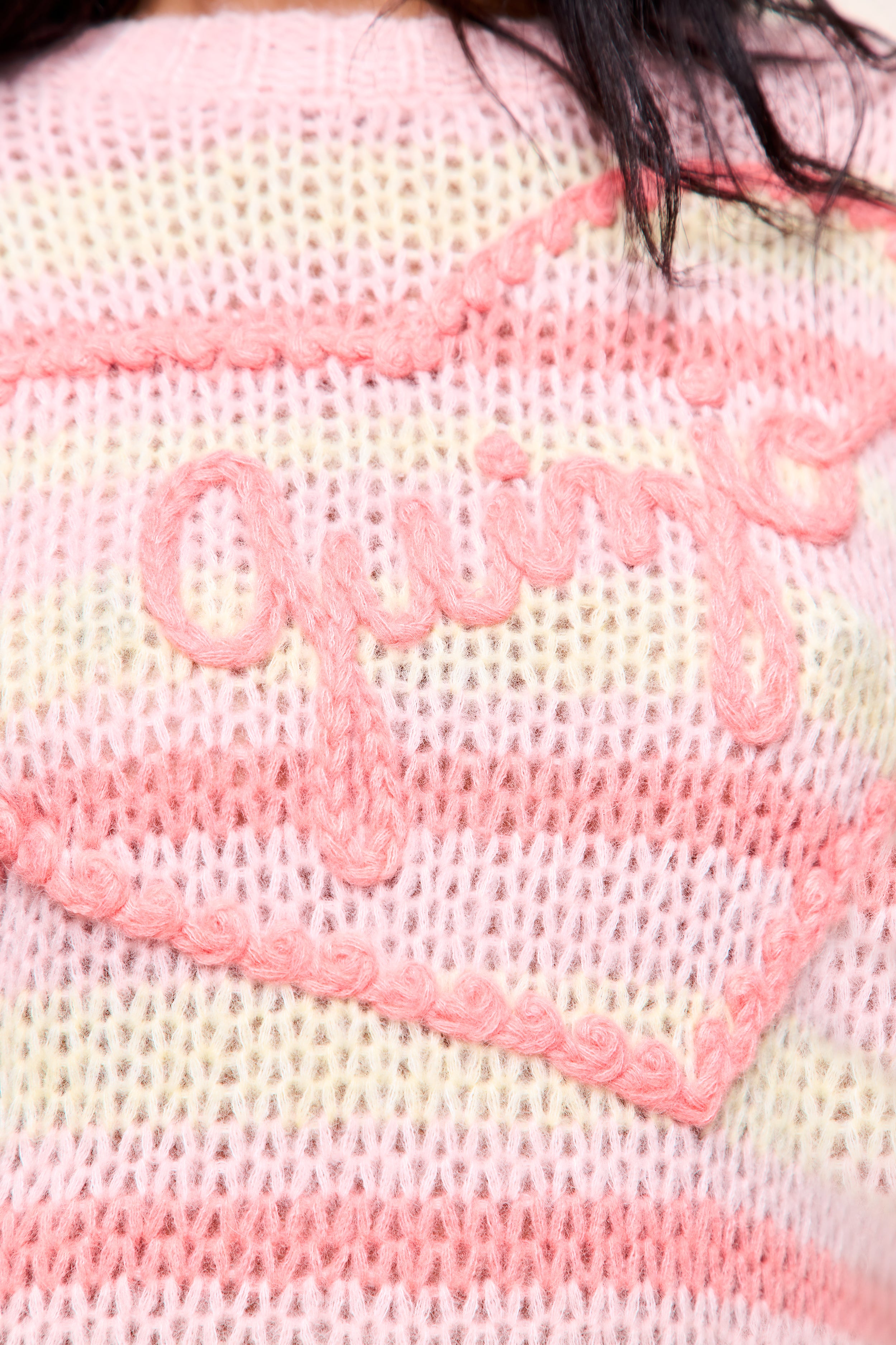 Guizio Mohair-Blend Heart Sweater