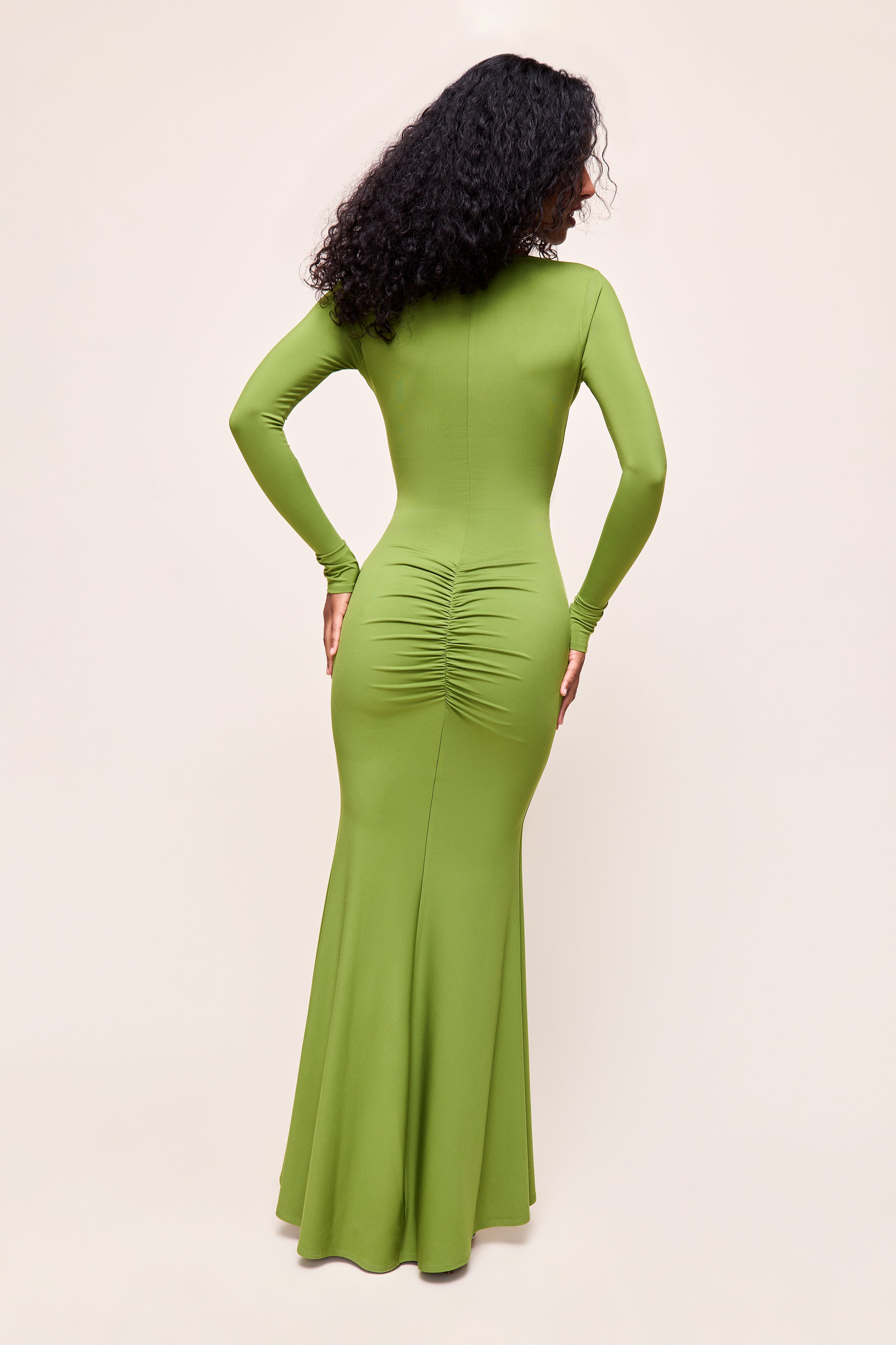 Guizio Liora Long Sleeve Dress Green Gem / L Guizio Liora Long Sleeve Dress Green Gem / L