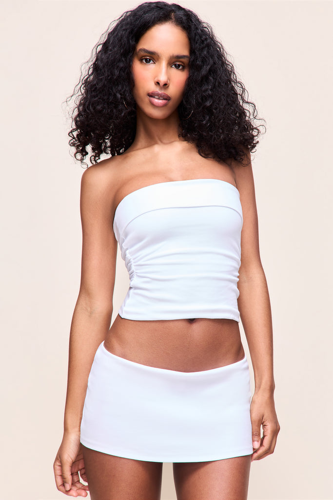 Micro Mini Cotton Skirt