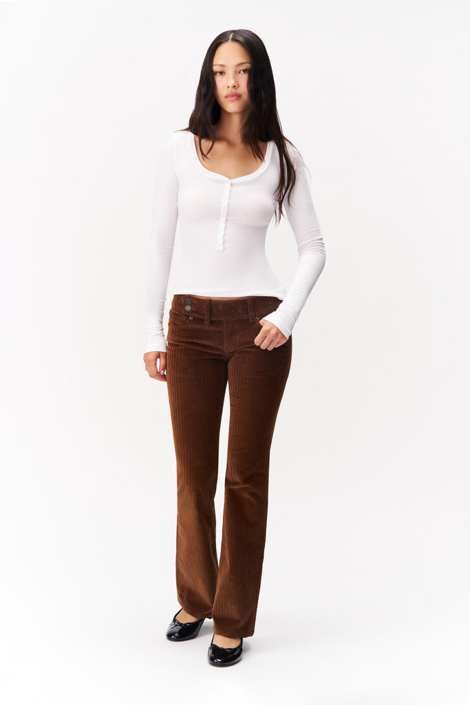 Long Sleeve Henley Top