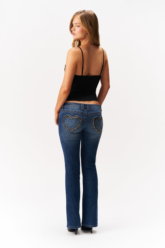 Luli Low Rise Flare Denim