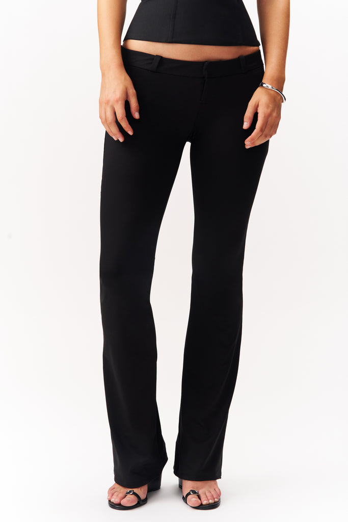 Extra Low Rise Skinny Flare Legging