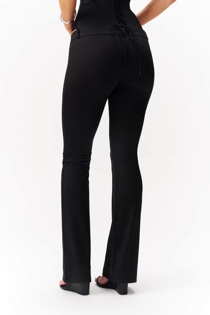 Extra Low Rise Skinny Flare Legging