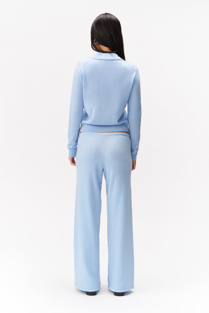 Julianna Knit Pant in Baby Blue