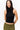 Hana Sleeveless Turtleneck Top in Black