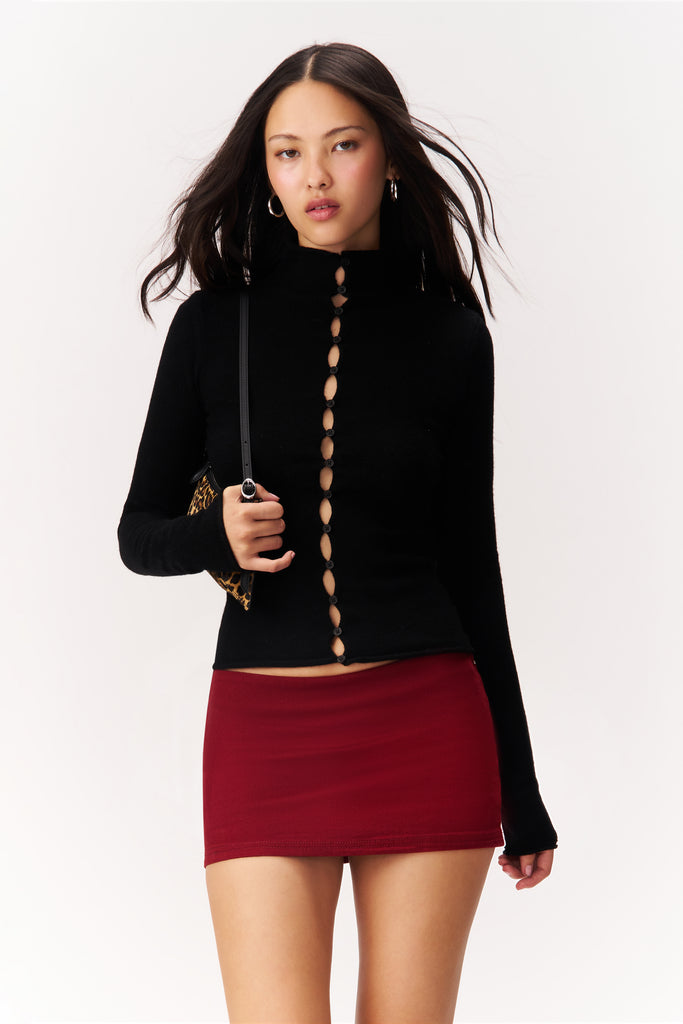 Chloe Cashmere Sweater in Black