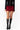 Micro Mini Denim Skirt in Bordeaux