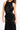 TWISTED SHEER PANEL DRESS IN BLACK