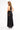 TWISTED SHEER PANEL DRESS IN BLACK