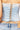 Jean Lace Trim Satin Corset in Light Blue