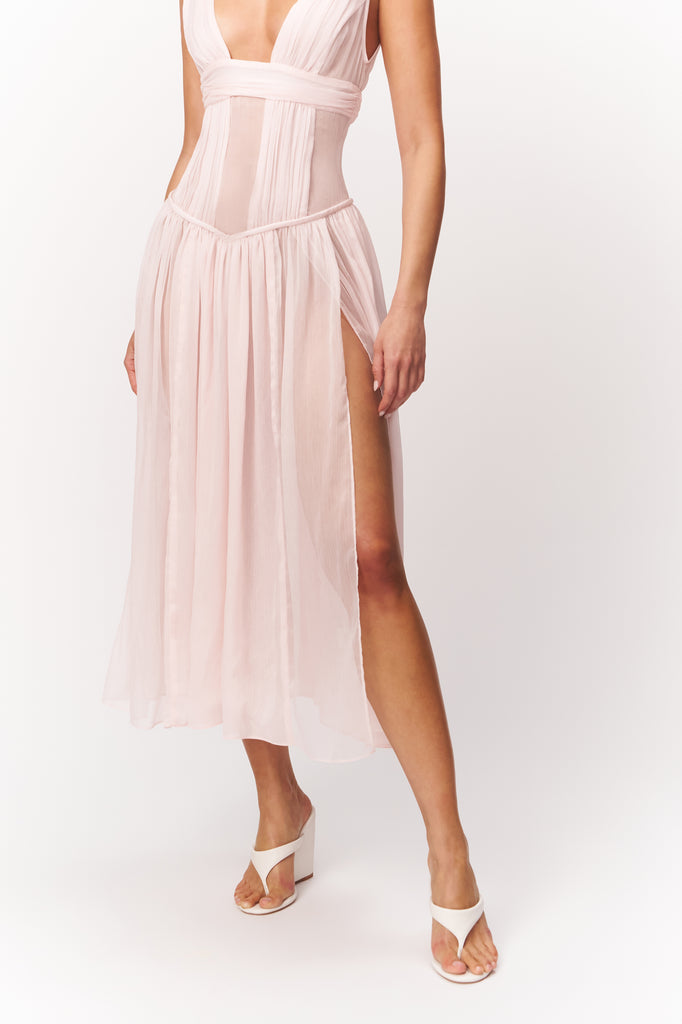 Amara Dress in Ballet Slipper