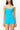 Body Foldover Short in Neon Turquoise
