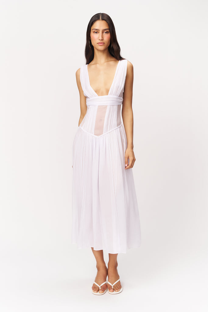 Amara Maxi Dress in White