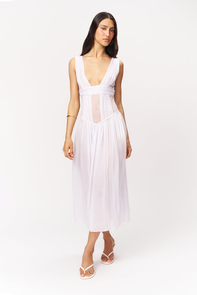 Amara Maxi Dress in White