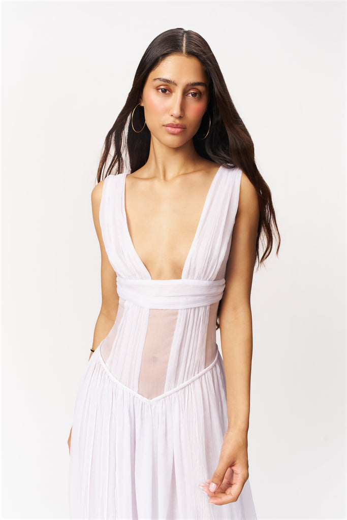 Amara Maxi Dress in White