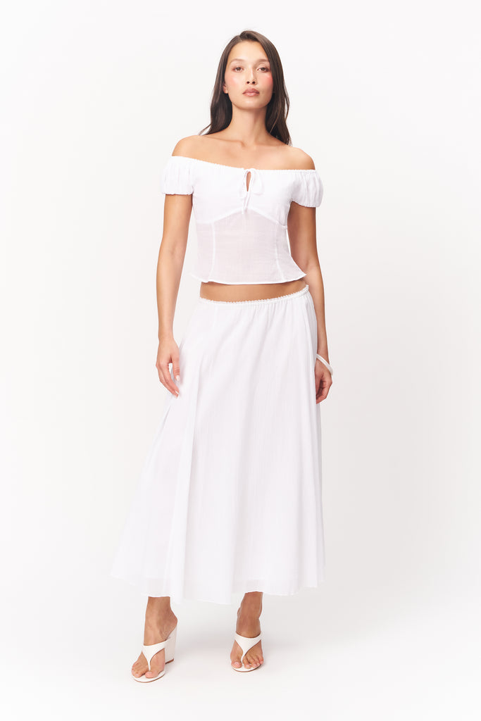 FORMENTERA SKIRT IN WHITE