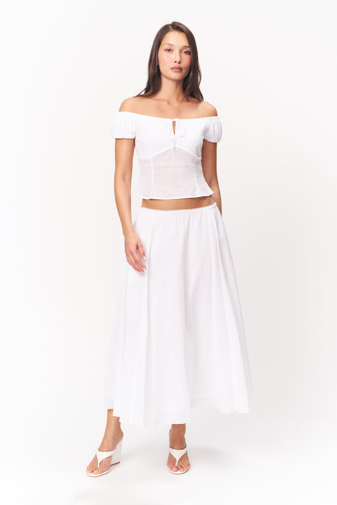 FORMENTERA SKIRT IN WHITE