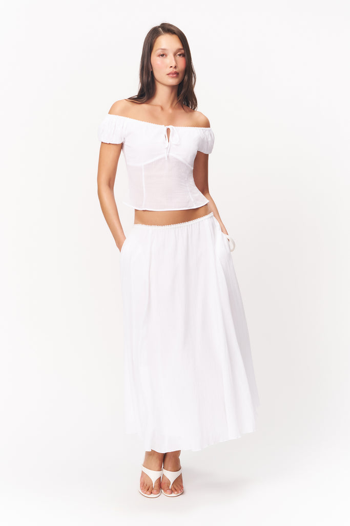 FORMENTERA SKIRT IN WHITE