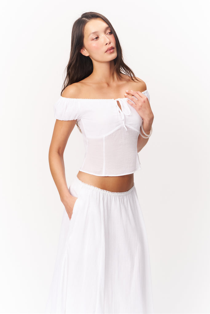 FORMENTERA SKIRT IN WHITE