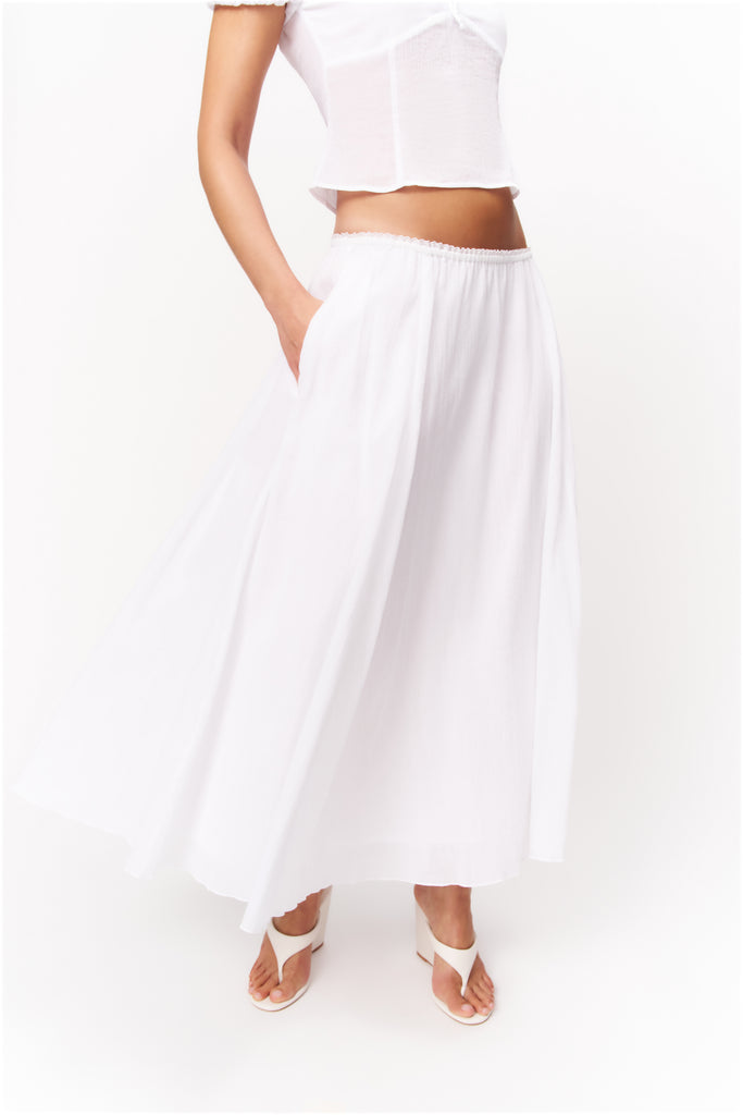 FORMENTERA SKIRT IN WHITE