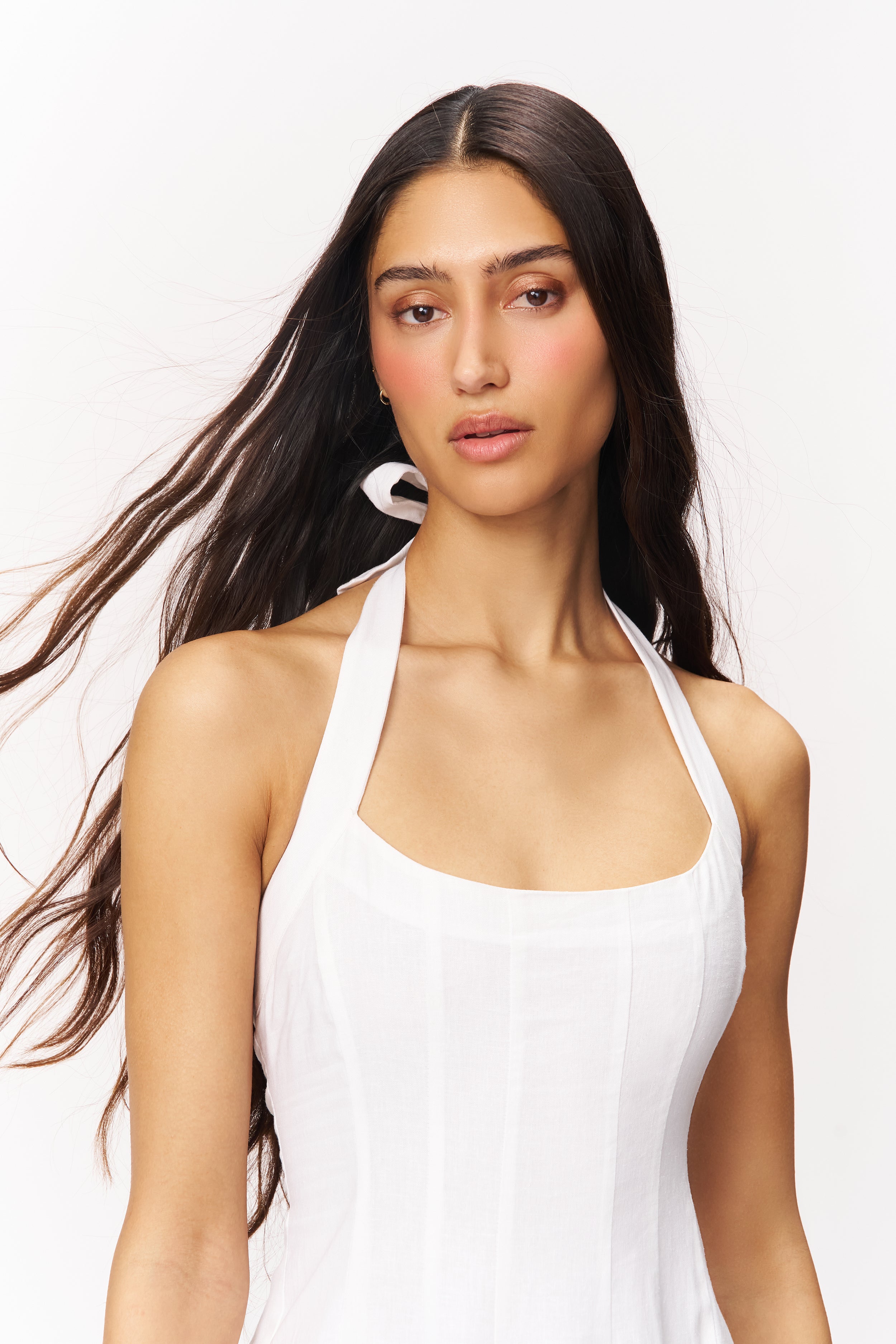 Guizio Leila Halter Dress White / XL