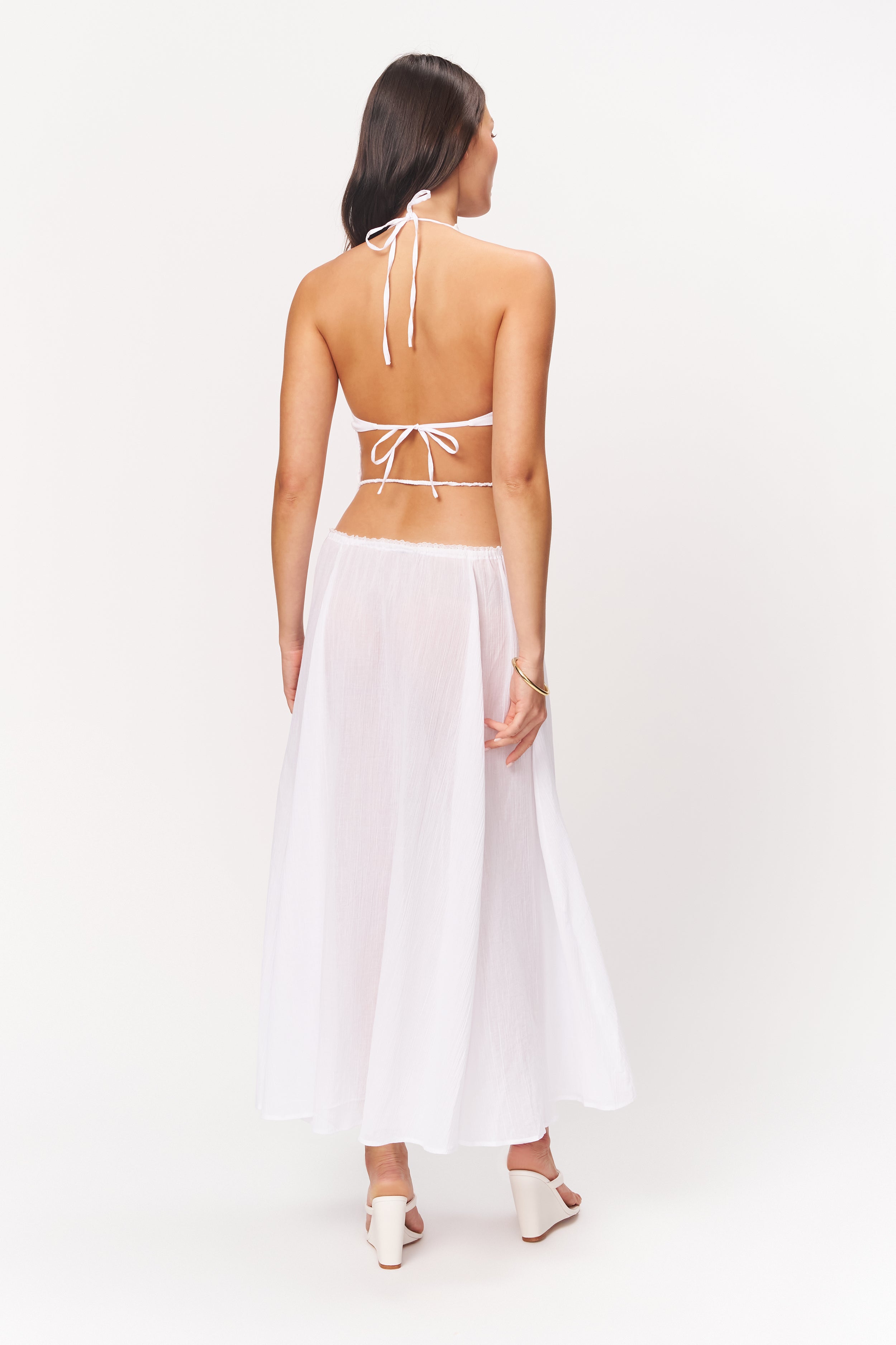 guizio formentera maxi dress Guizio Formentera Maxi Dress White / XXS