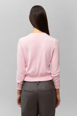 Emelie Cropped Cardigan in Ballet Slipper