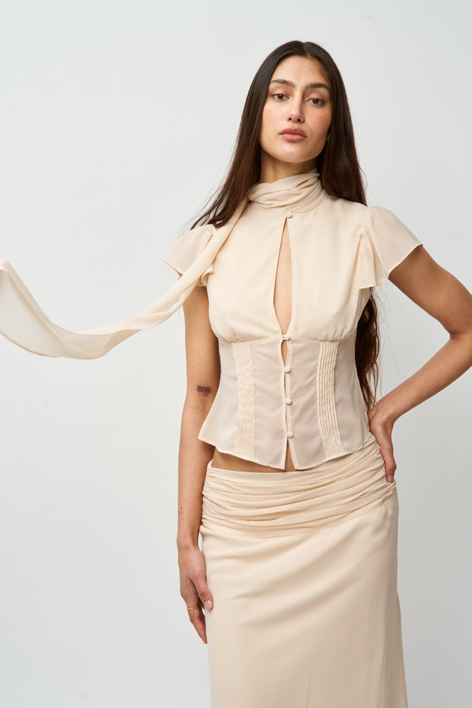 Ara Top in Cream
