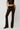 Ruched Side Tie Stretch Pant in Black