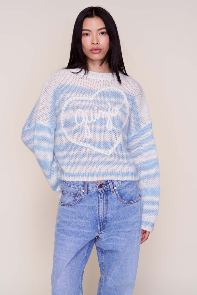 Guizio Heart Mohair-Blend Sweater