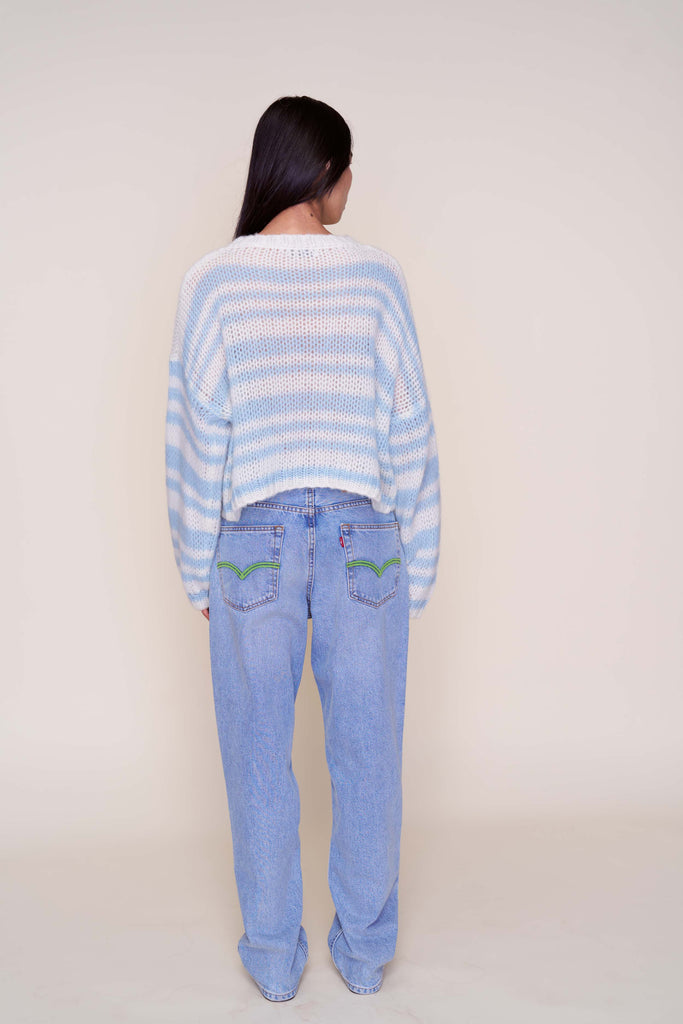 Guizio Heart Mohair-Blend Sweater