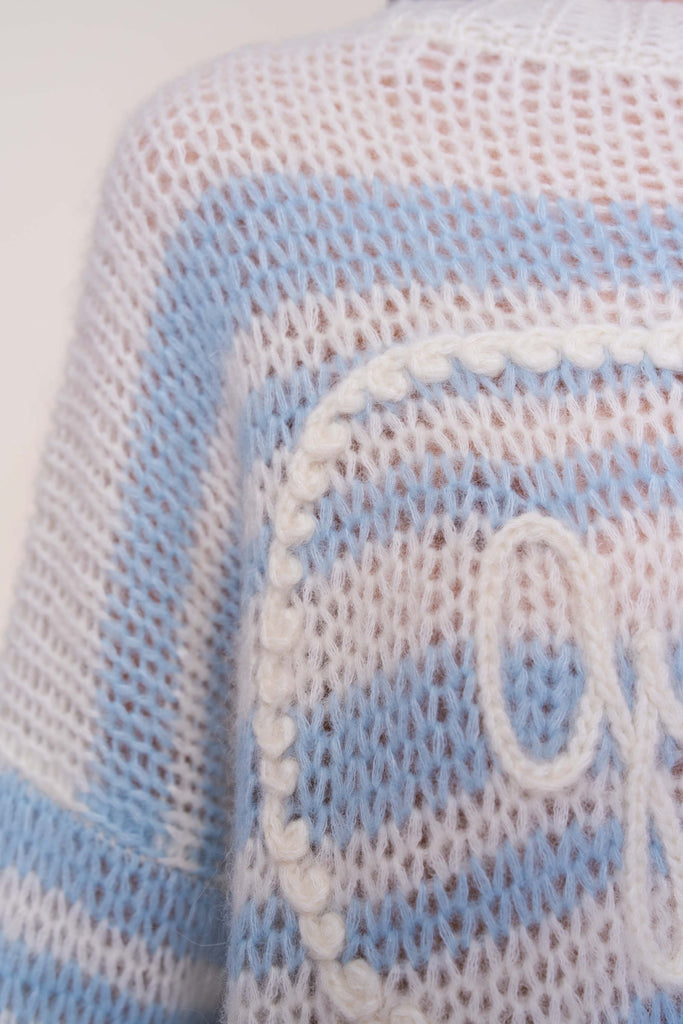 Guizio Heart Mohair-Blend Sweater