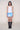 Micro Mini Stretch Skirt in Blue Camo
