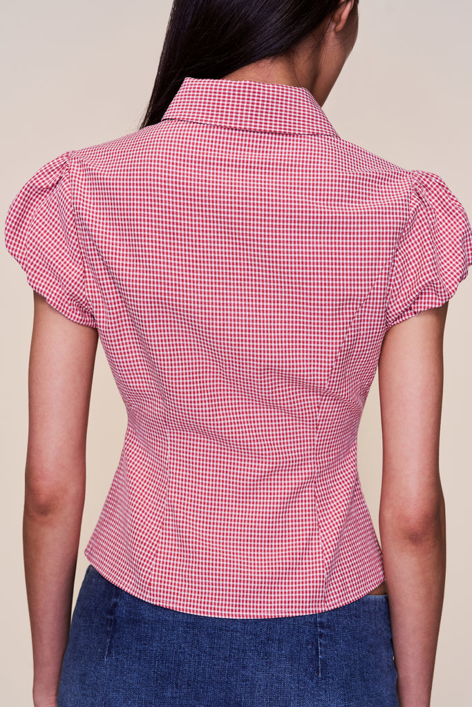 Liana Gingham Top