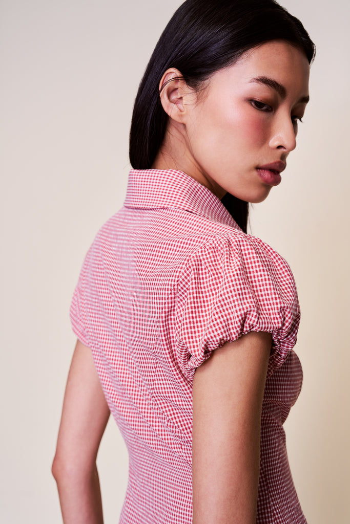 Liana Gingham Top