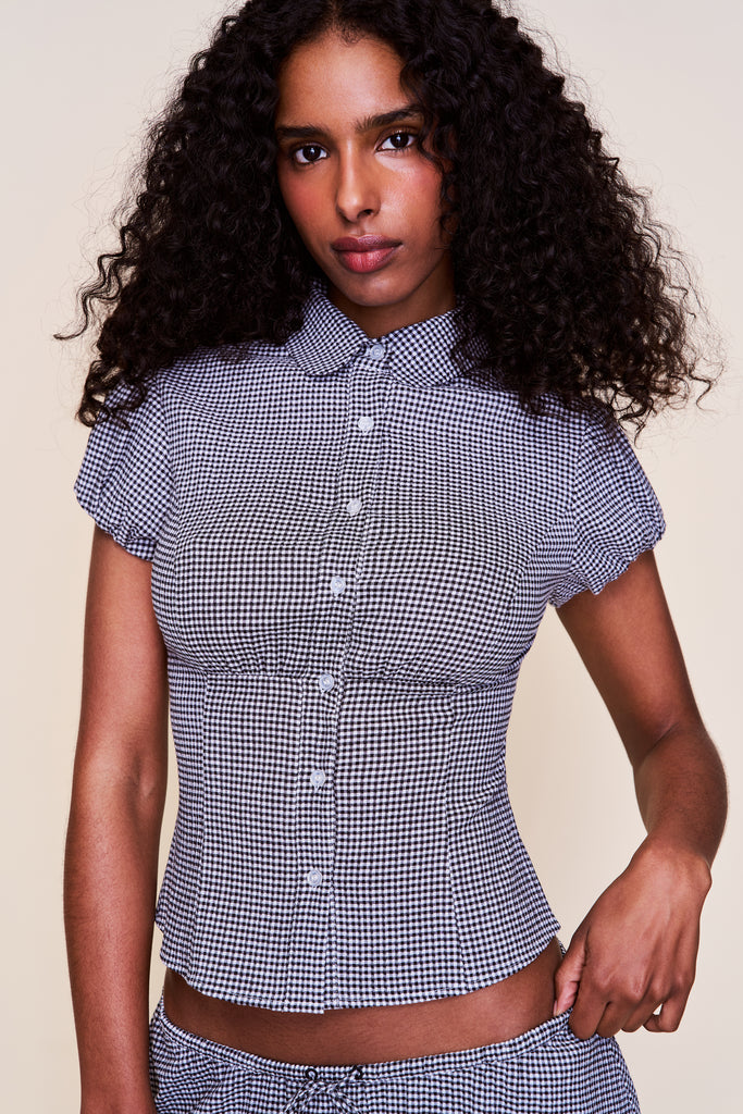 Liana Gingham Top
