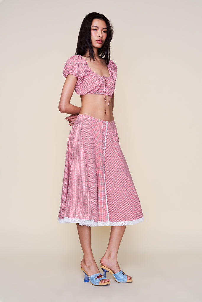 Ravello Gingham Skirt
