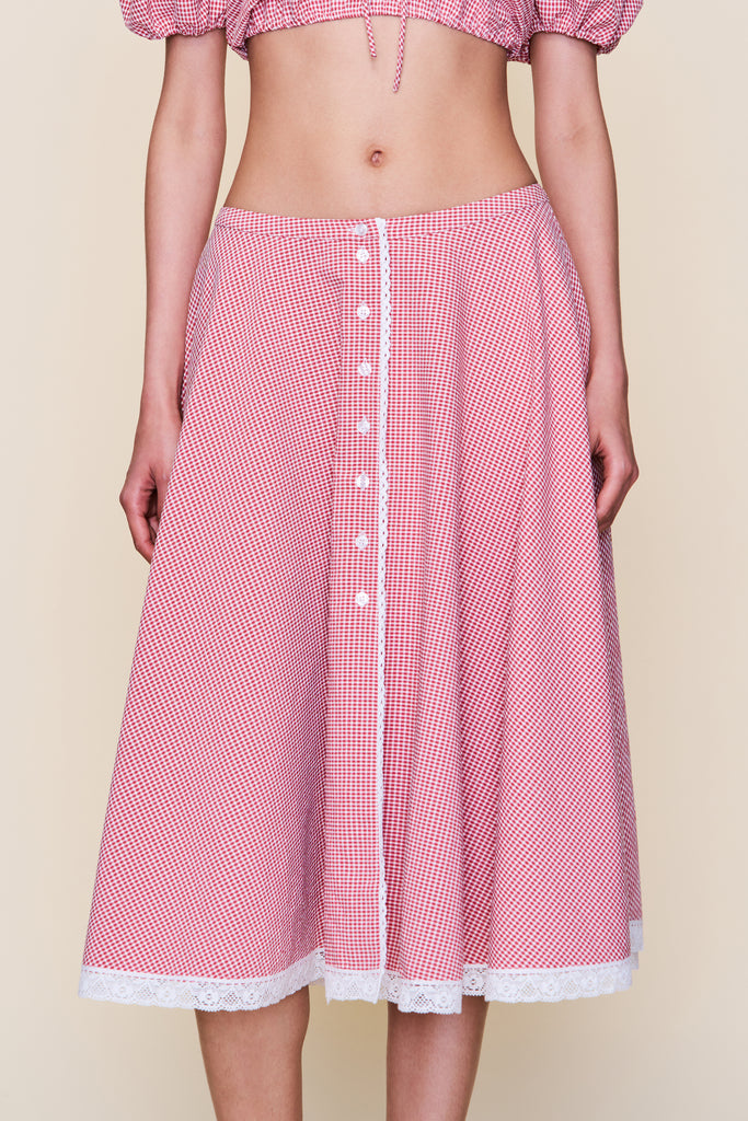 Ravello Gingham Skirt