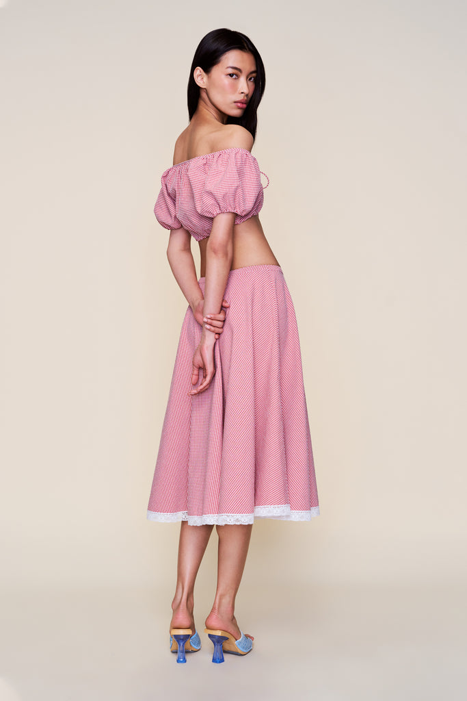 Ravello Gingham Skirt
